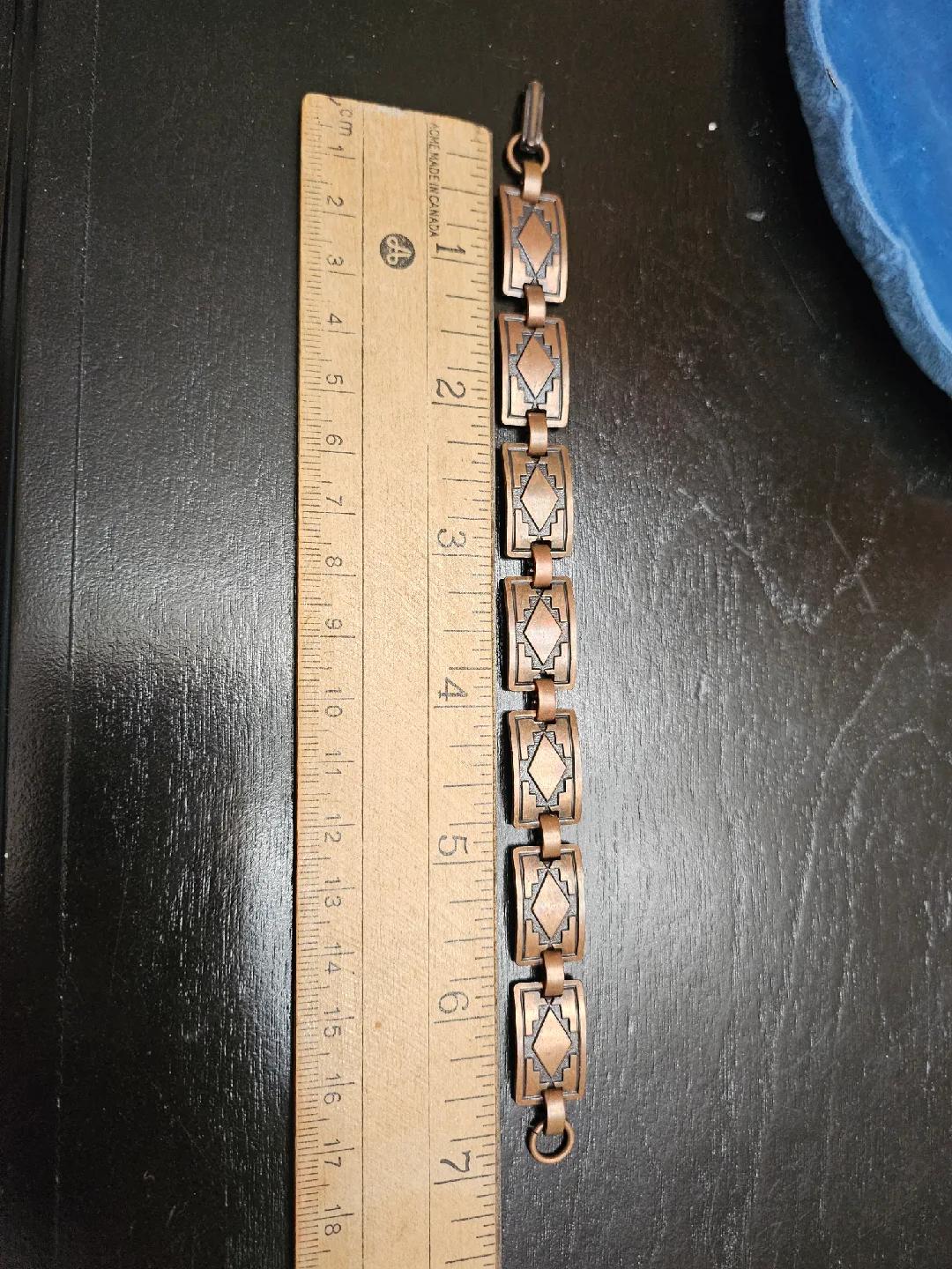 Vintage 3 different bracelets, copper and gold tone with coins image indicator(2)