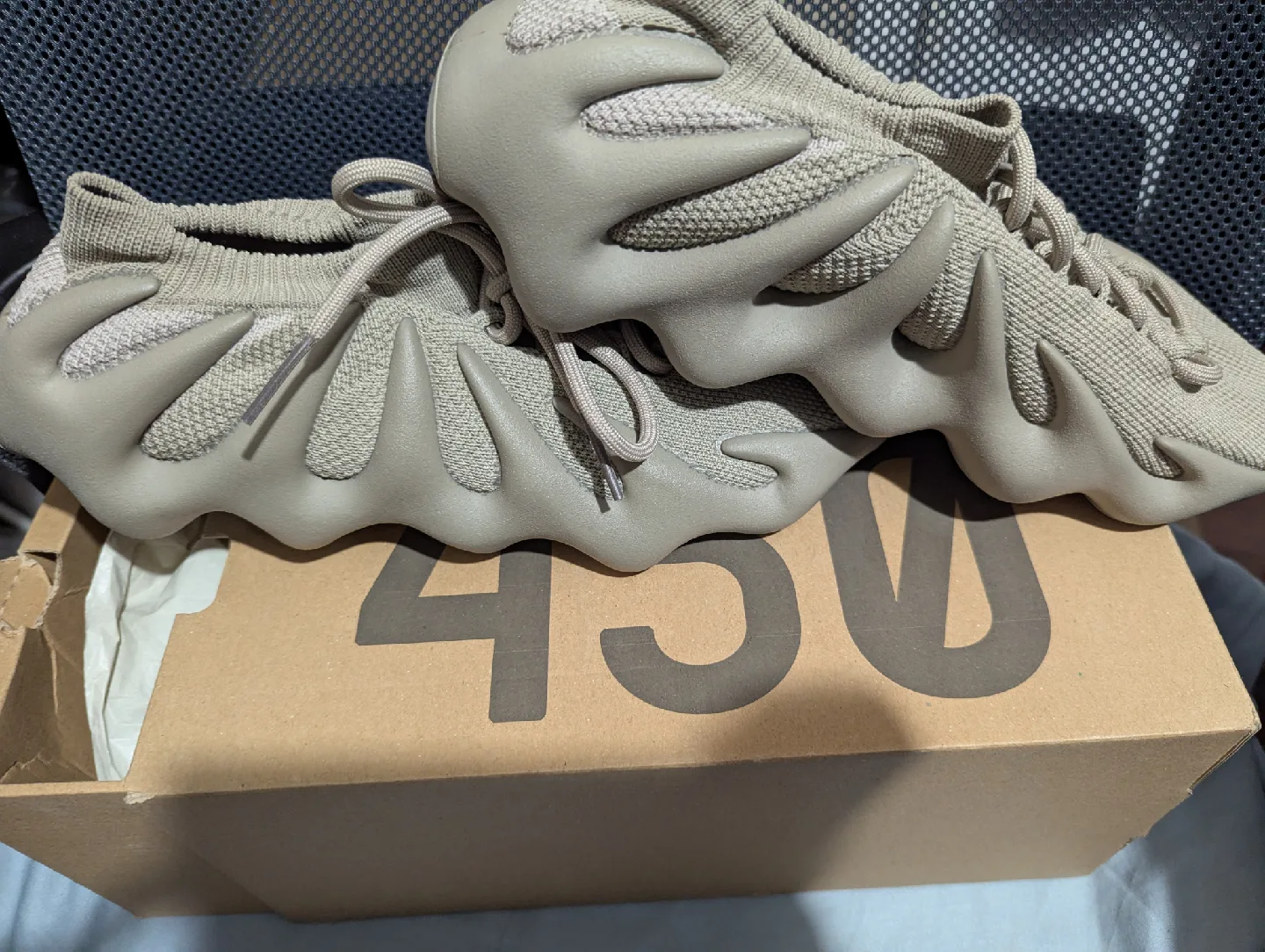 50% OFF Adidas Yeezy 450 stone flax men's size 9 thumbnail