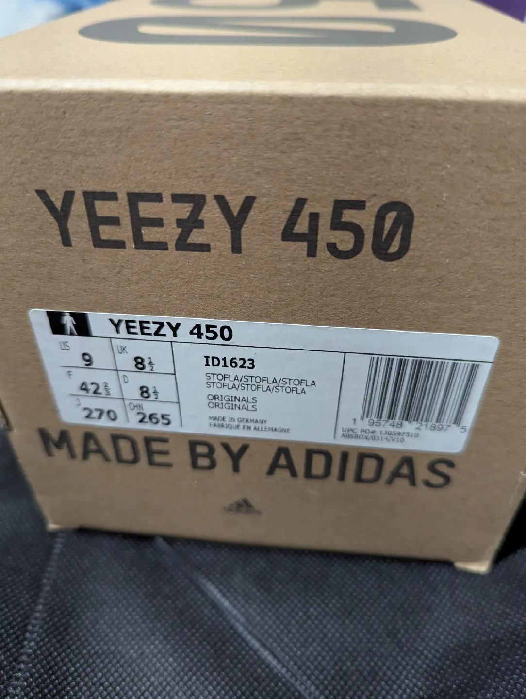 50% OFF Adidas Yeezy 450 stone flax men's size 9 image indicator(3)