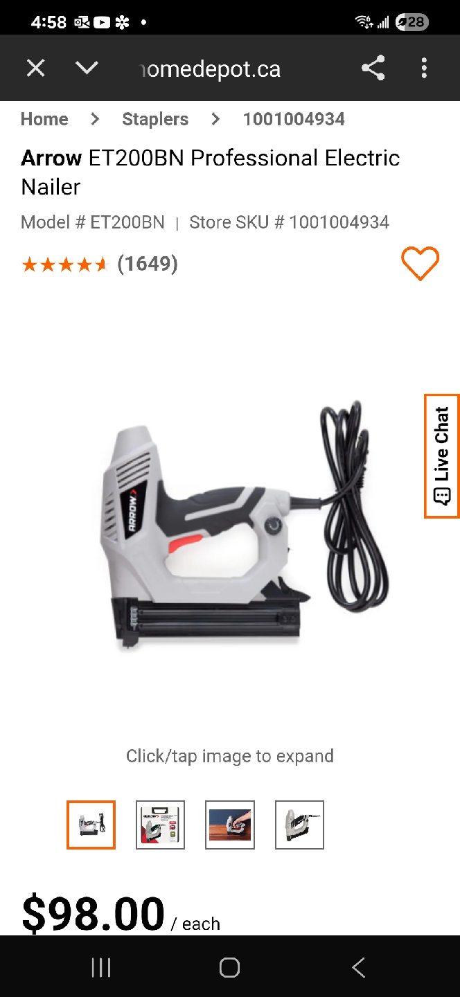 Arrow Electric Staple Gun/Nailer - photo 3