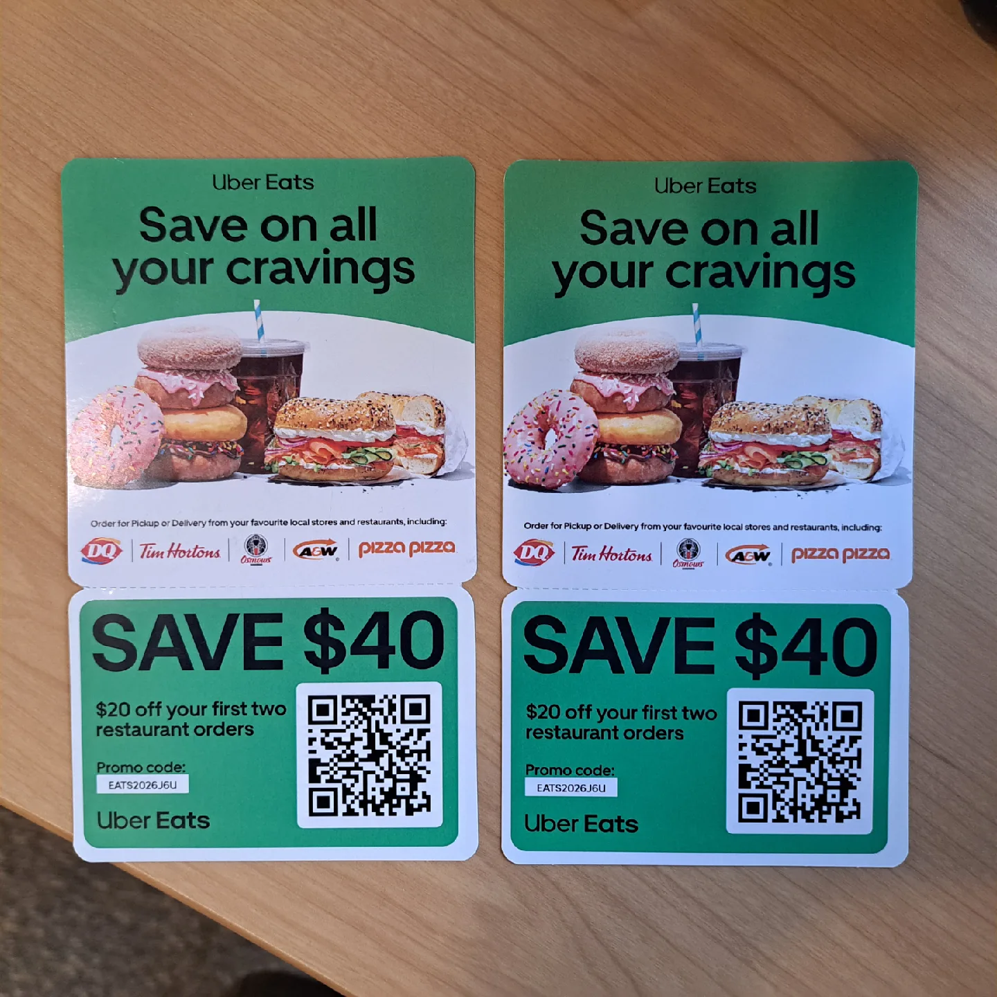 Uber Eats $40 Discount Voucher thumbnail