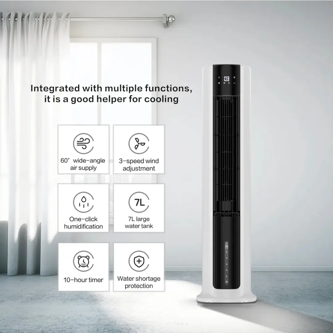 Vissani Portable Air Cooler, Tower Fan & Humidifier image indicator(2)