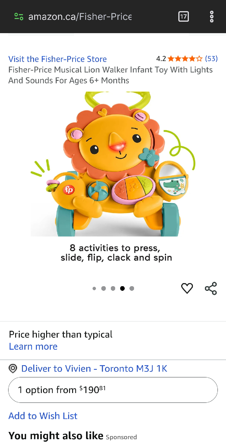 Fisher-Price Lion Walker 🇨🇦 - photo 3