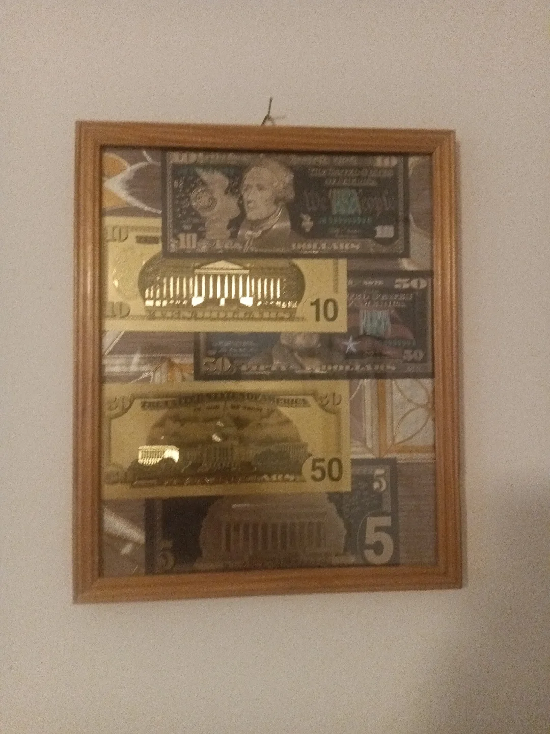 Framed US Currency Art image indicator(2)