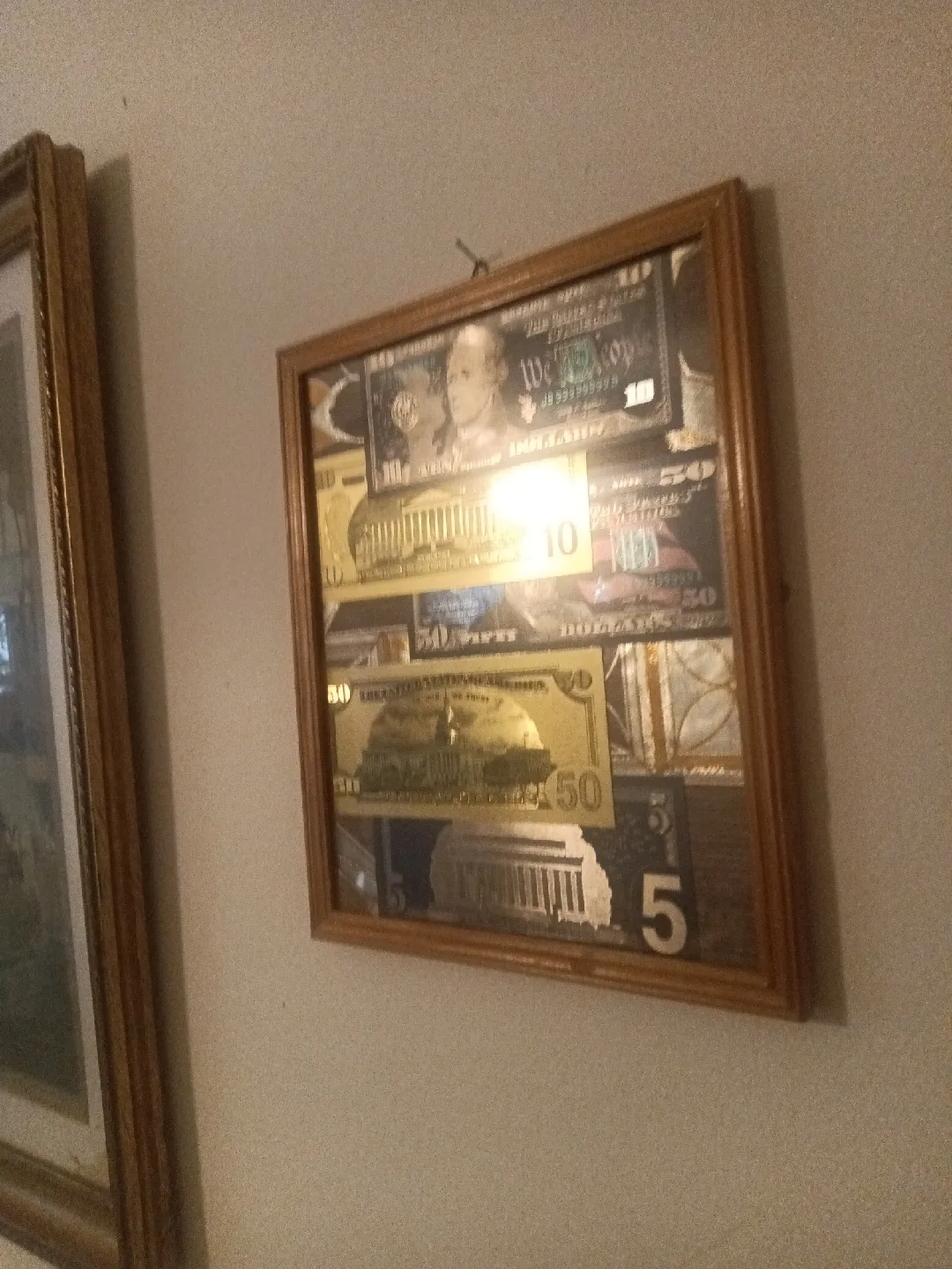 Framed US Currency Art image indicator(3)