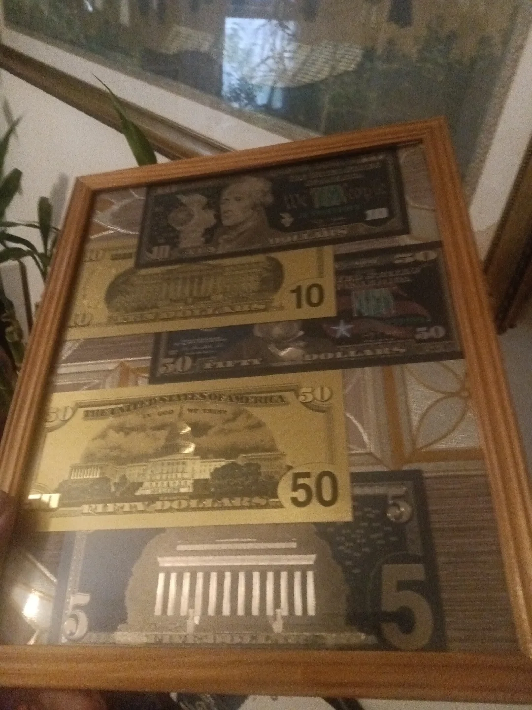 Framed US Currency Art image indicator(5)