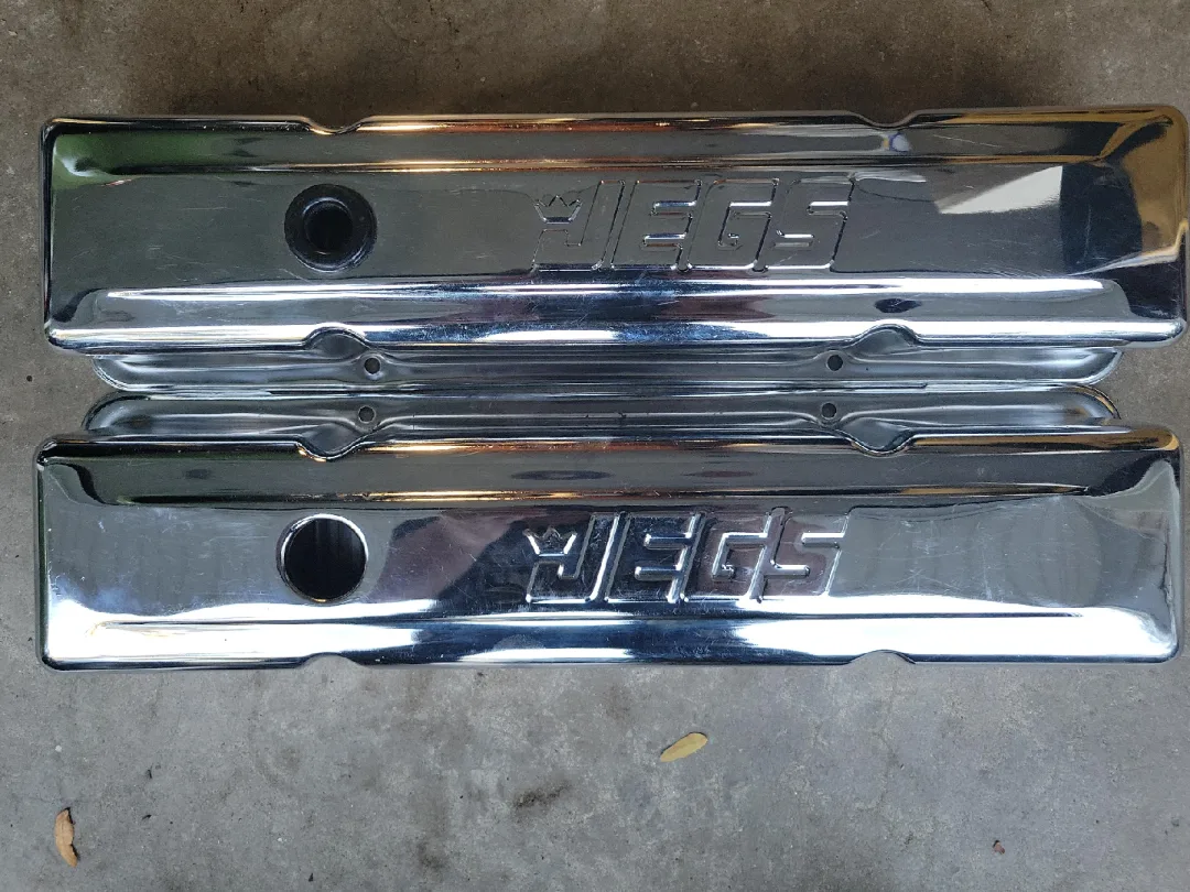 JEG'S sbc high rise chrome valve covers. image indicator(2)