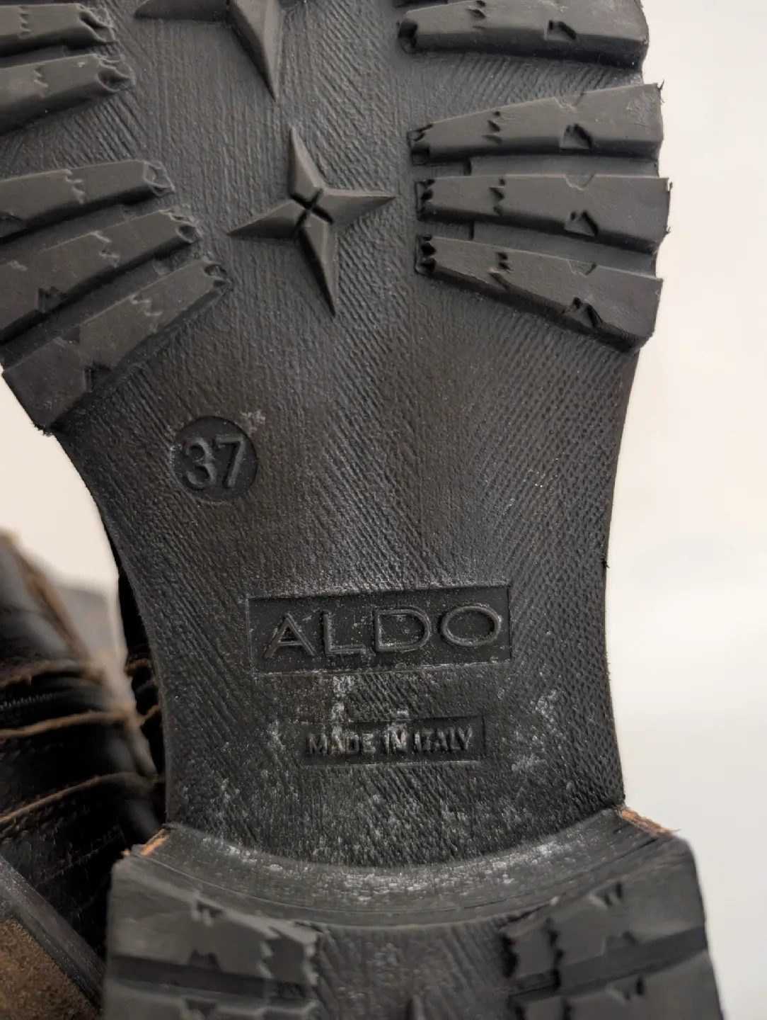 Aldo Brown Leather Boots, Size 7 image indicator(5)