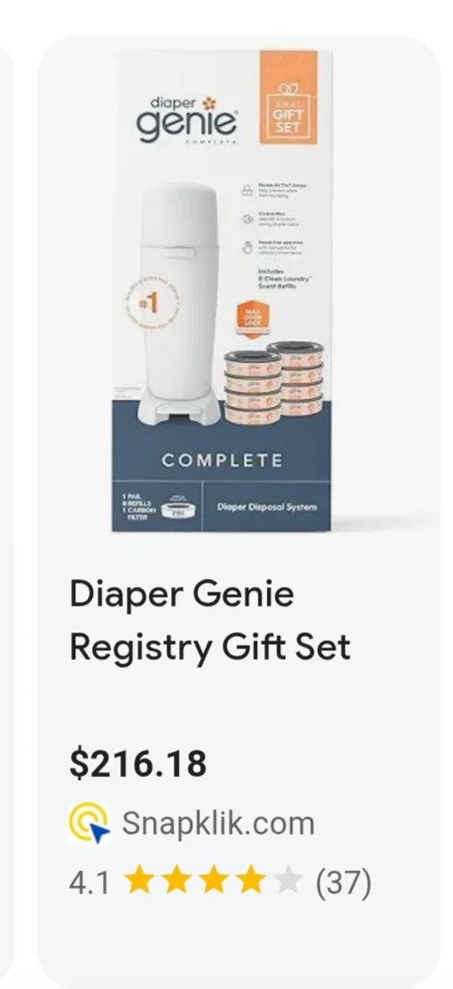 Diaper Genie Complete Pail with 8 Refills & Carbon Filter image indicator(7)