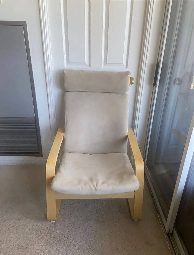 IKEA POÄNG Armchair - Birch Veneer/Glose Off-White (New Cushion) image indicator(5)