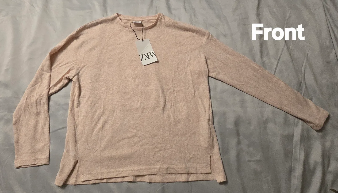 NEW! Girls Zara Kids Top in Light Pink! Size 13 - 14 thumbnail