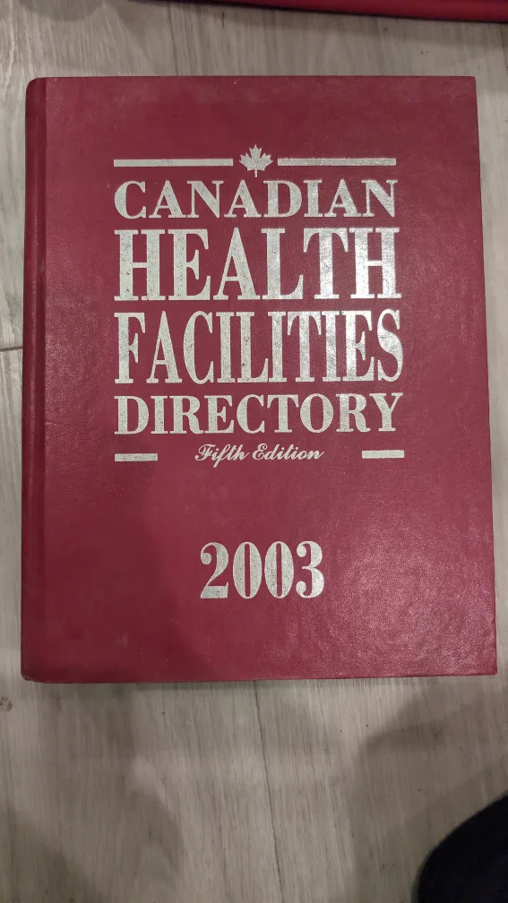 Canadian Health Facilities Directory - 2003 thumbnail