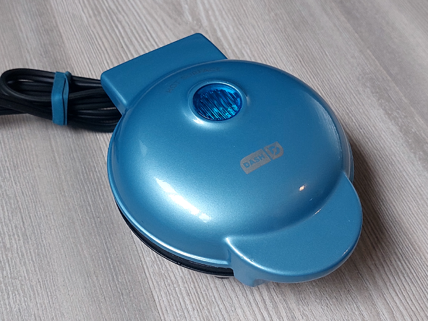 Dash Snowflake Mini 4" Waffle Maker - Blue - photo 2