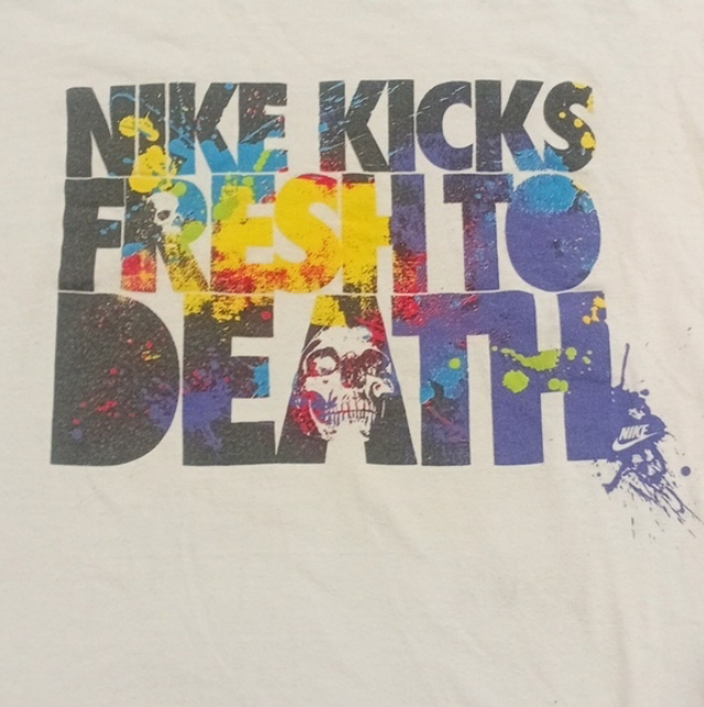Nike Kicks Fresh to Death Graphic Tee - Size M - photo 2