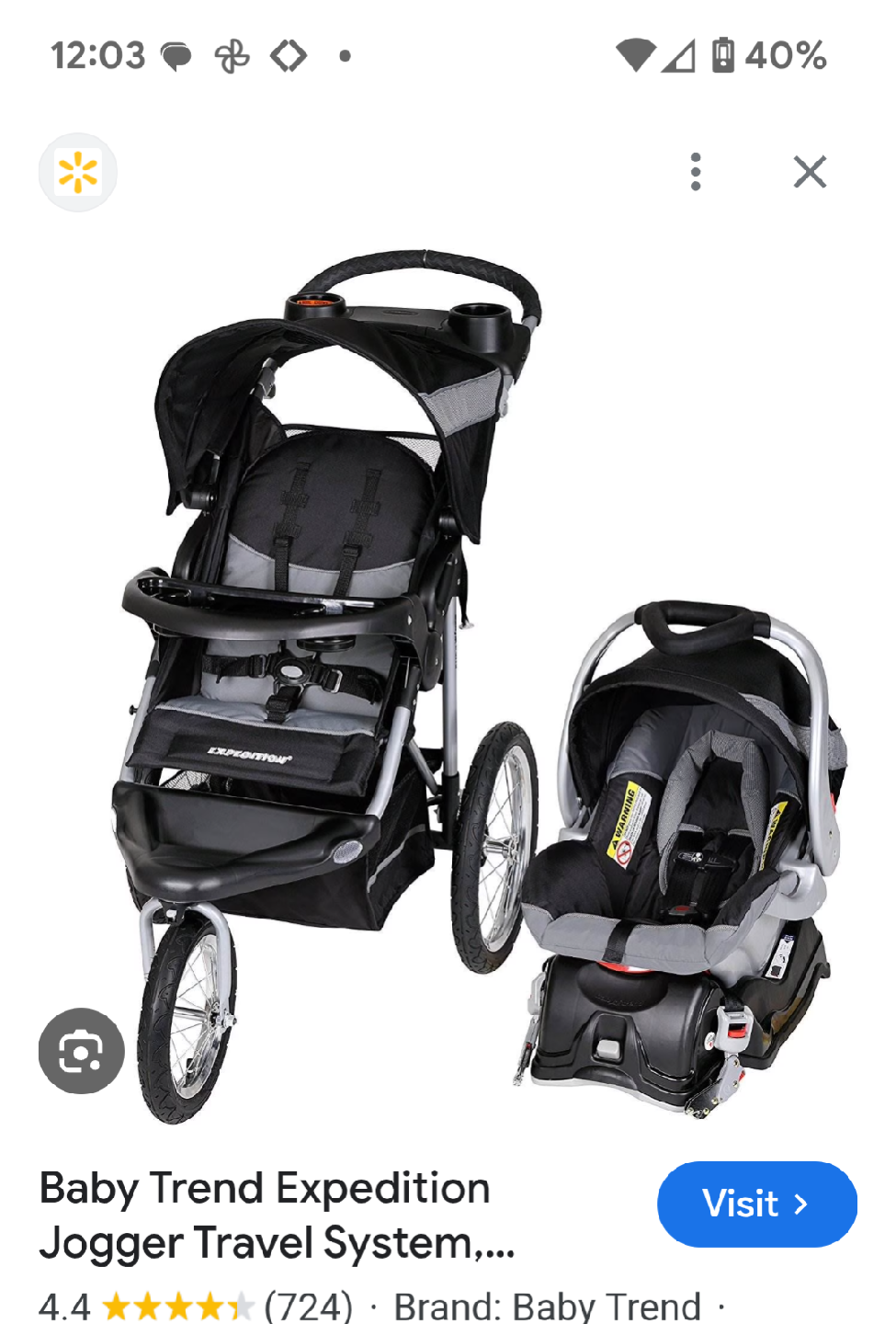 Baby Trend Expedition Jogger Travel System