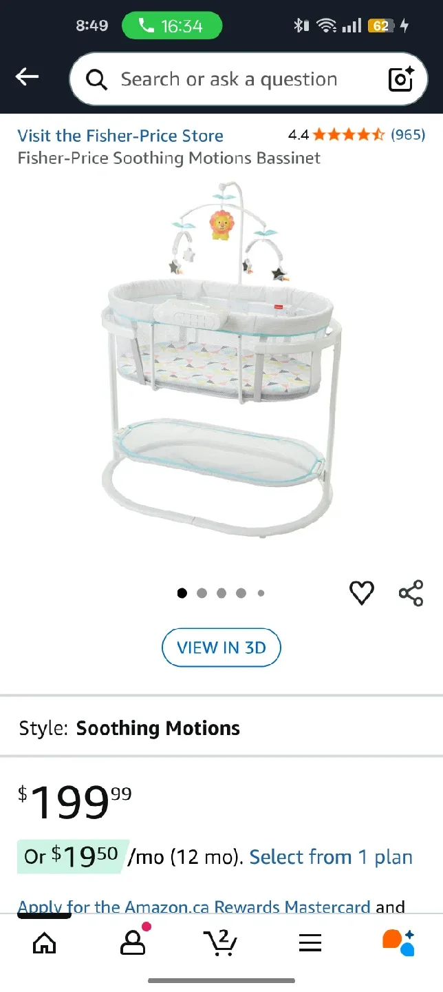 Fisher-Price Soothing Motions Bassinet image indicator(3)