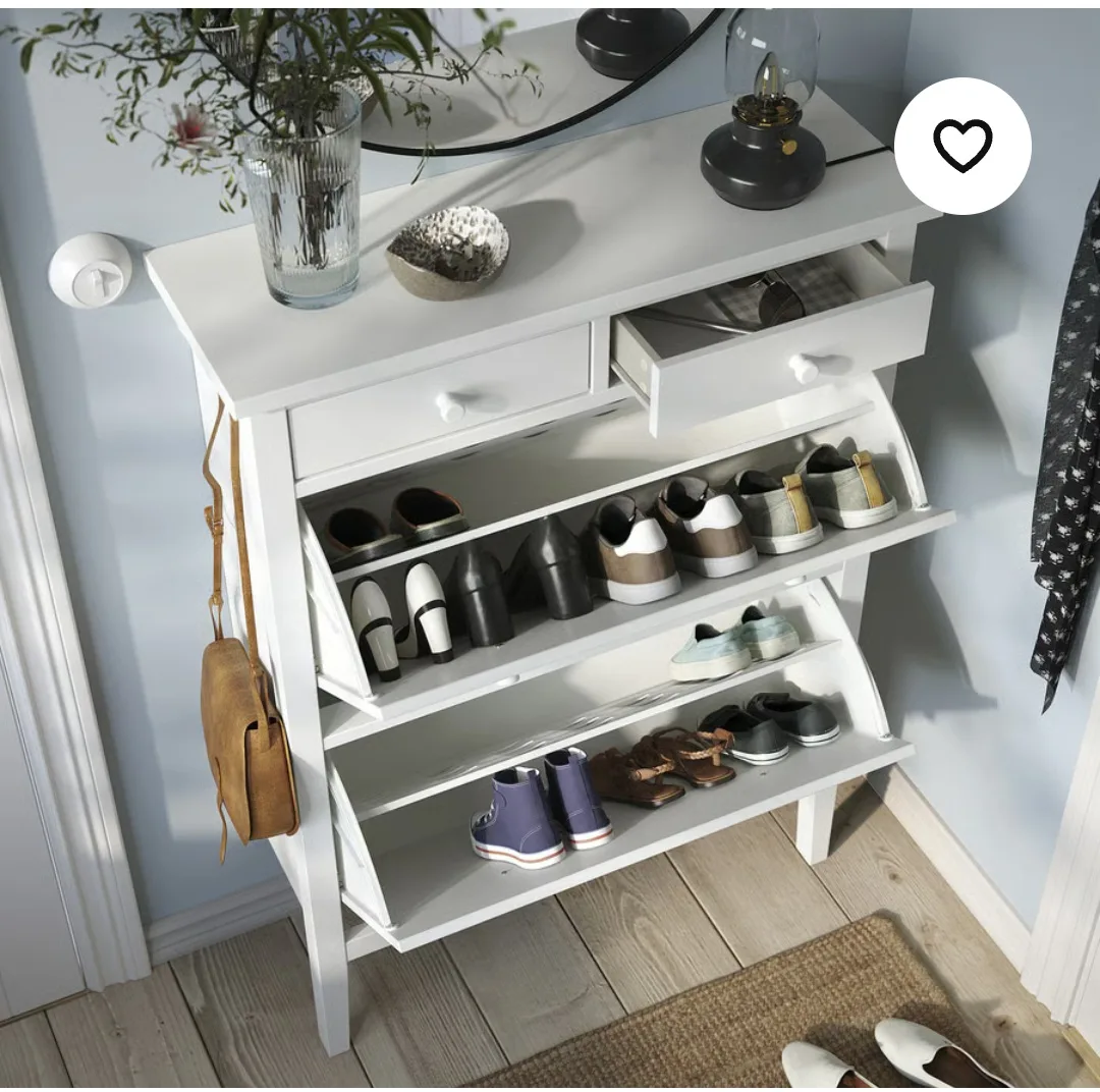 IKEA HEMNES Shoe Cabinet with 2 Compartments image indicator(6)