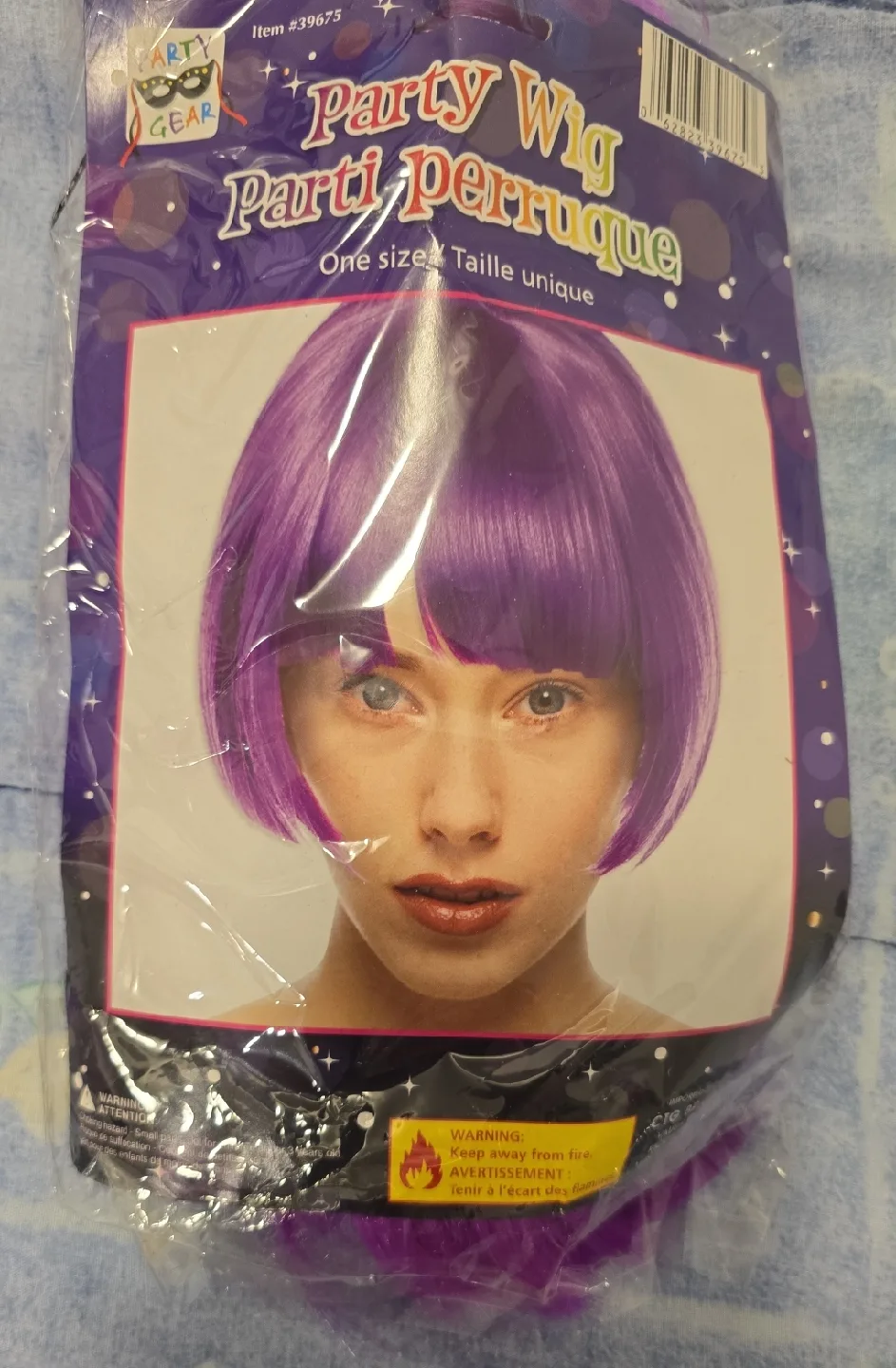 Party Gear Purple Wig - One Size