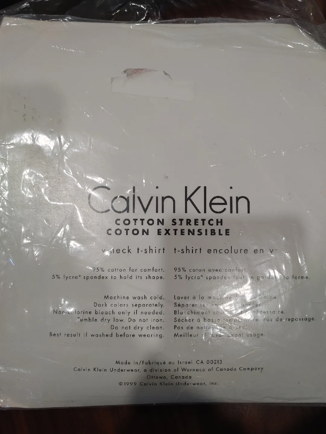 🎃CALVIN KLEIN GRAY COTTON STRETCH V-NECK T-SHIRT NEW MENS XL image indicator(2)