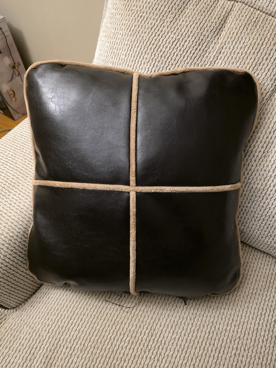 Throw Pillow Set - Beige & Black - photo 2