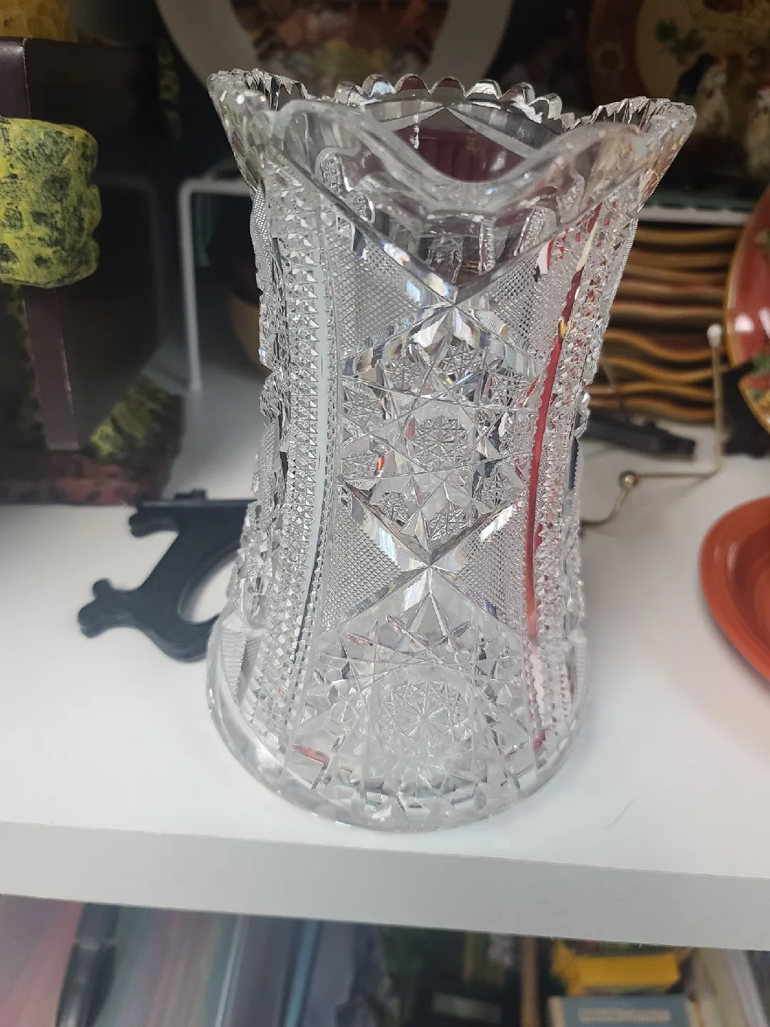 Vintage Cut Glass Pitcher image indicator(2)