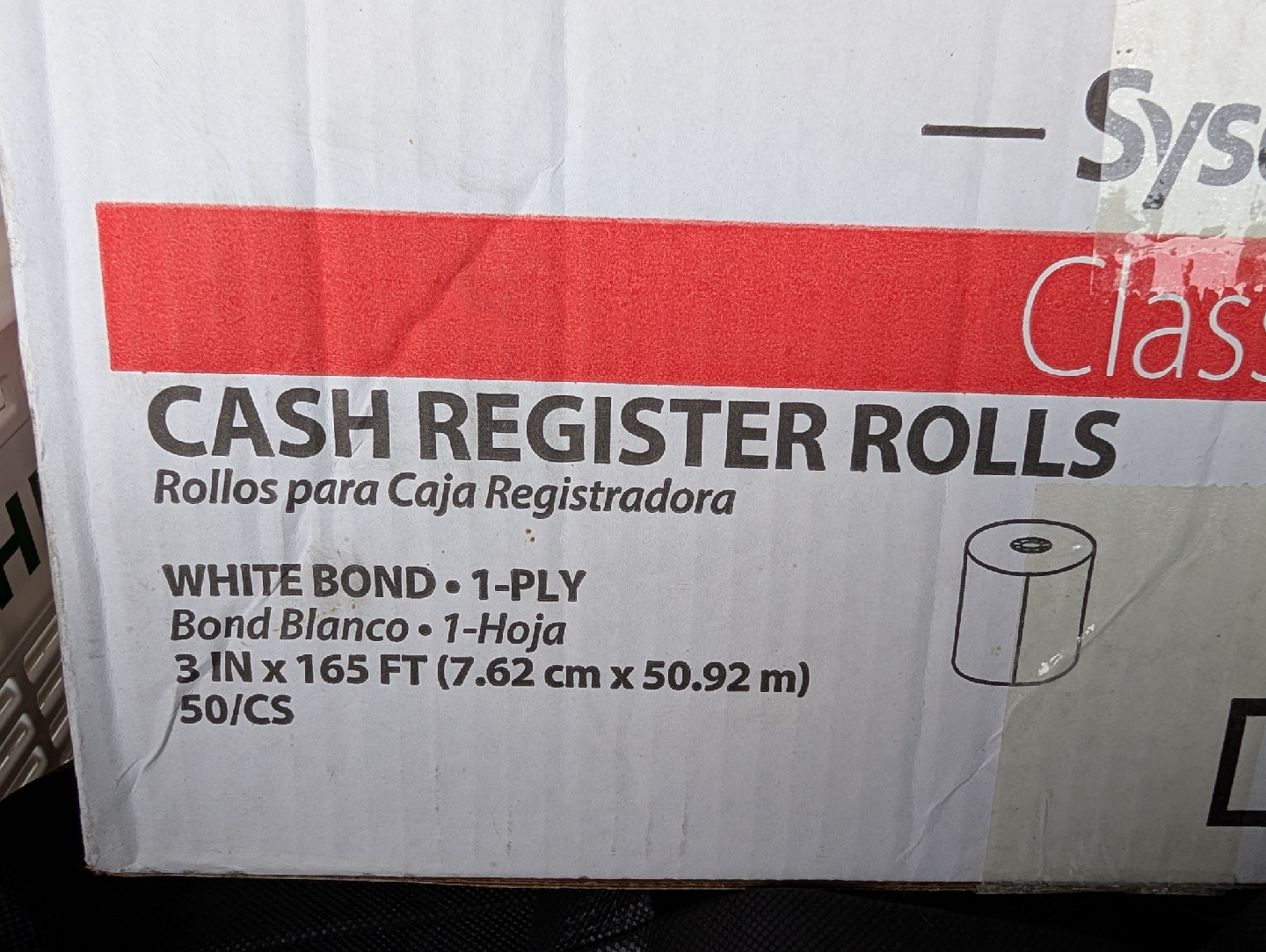 Cash Register Rolls 3" x 145' (76mm x 44.2m)
