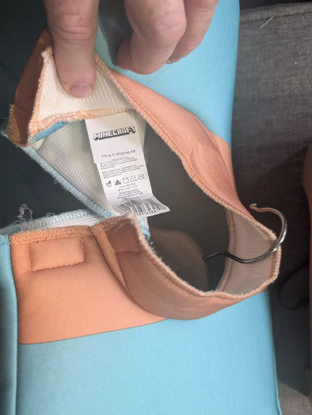 Minecraft Steve Halloween costume 10 to 12 year image indicator(3)