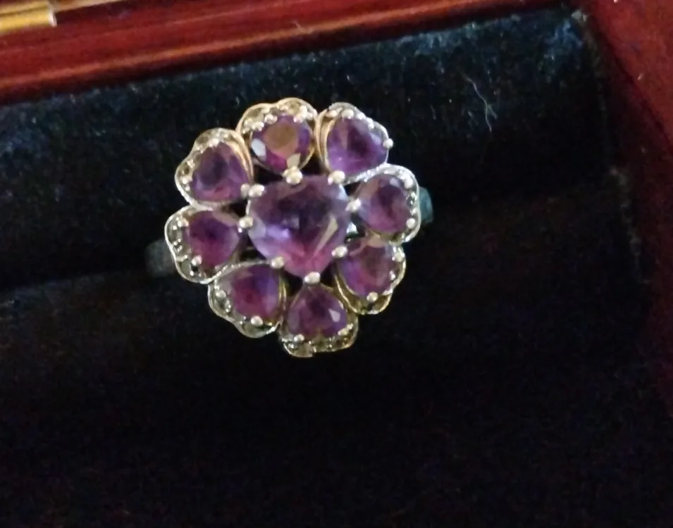 Amethyst 925 Sterling Silver Ring image indicator(3)