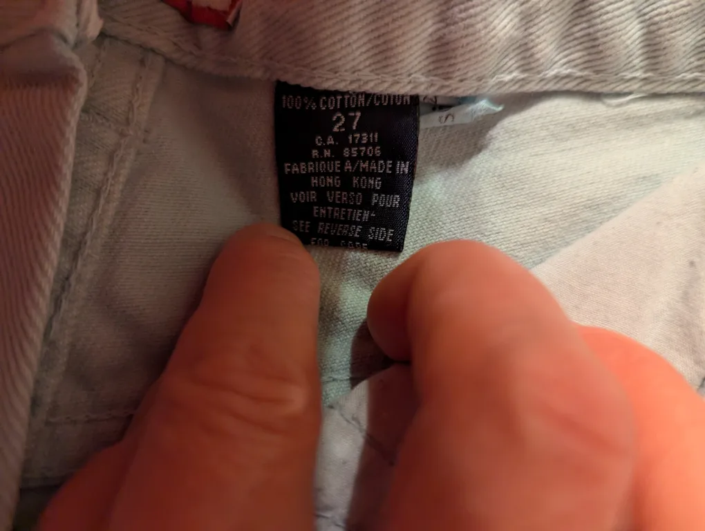 Buffalo De France Denim Jean Shorts, size 27. image indicator(7)