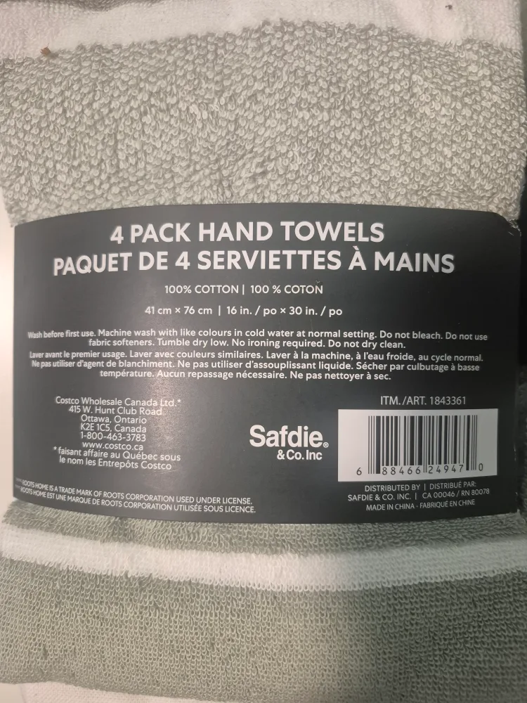 Roots Home 4 Pack Hand Towels - New image indicator(2)