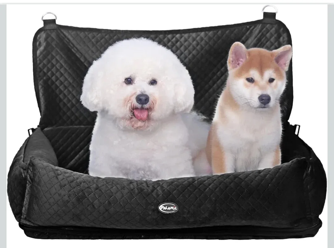 PALAMIL Dog Car Seat for Large/Medium Dog or 2 Small Dogs,.…