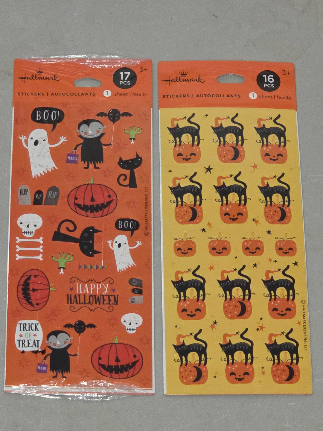 Hallmark Halloween Themed Sticker Lot image indicator(2)