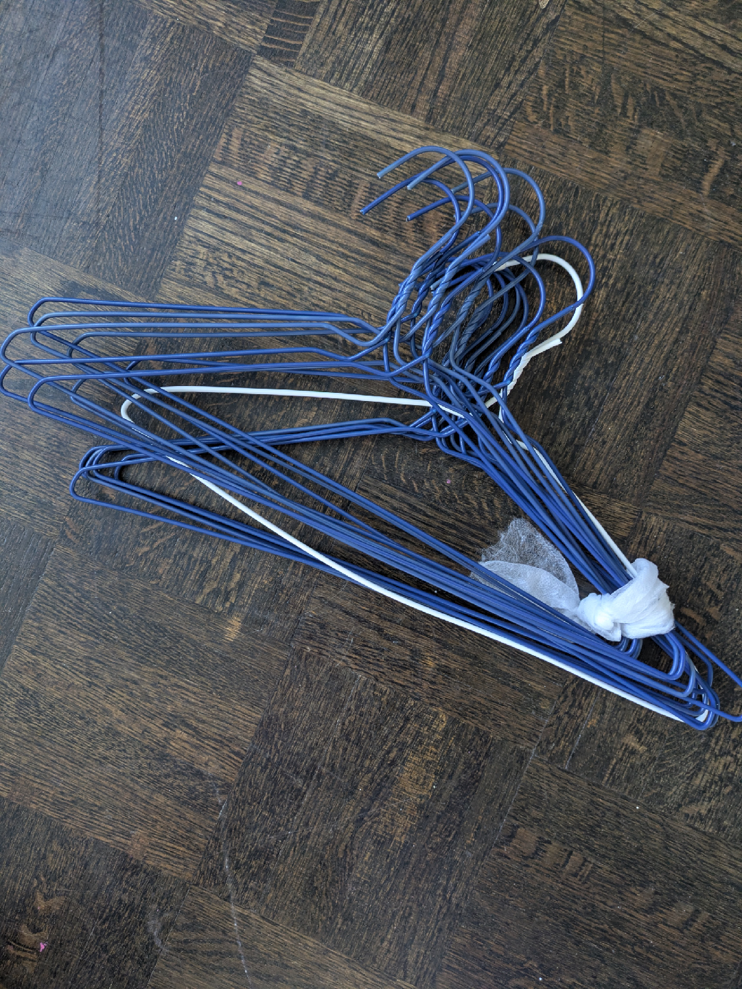 Clothes Hangers - Blue & White