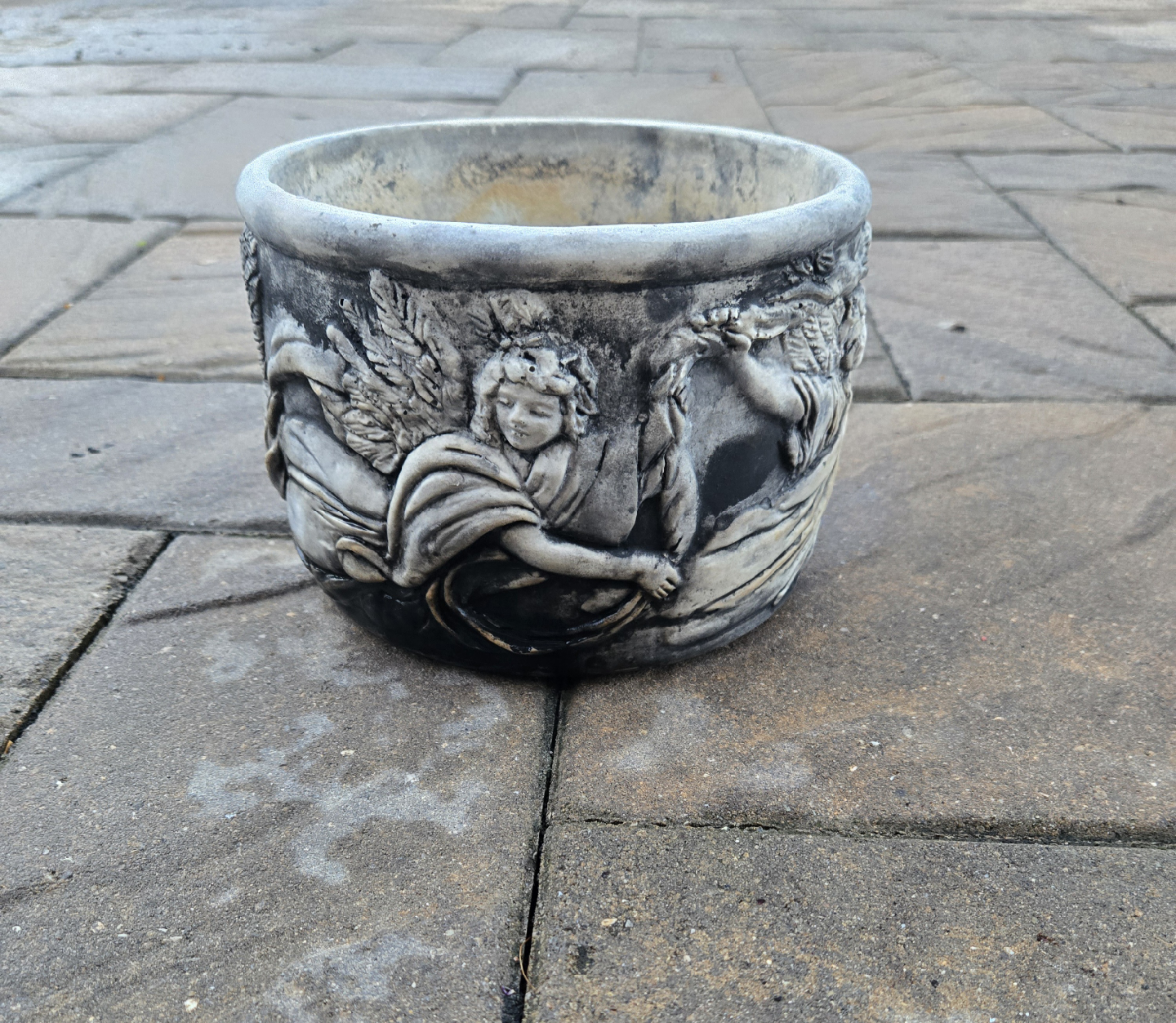 7" Angel Design Planter Pot
