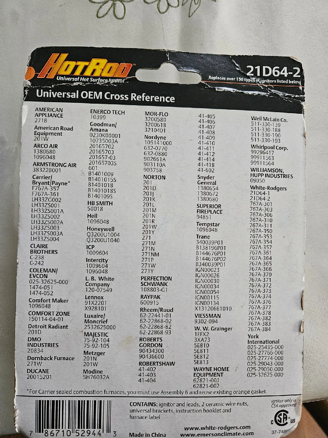 New Hot Rod 21D64-2 Universal Hot Surface Ignitor image indicator(4)