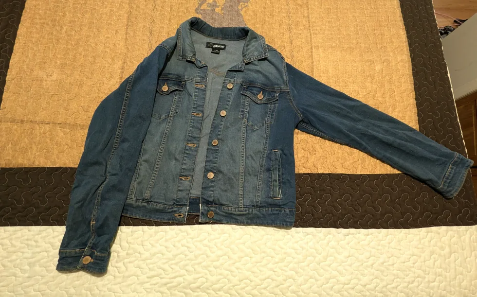 Jordache Denim Jacket - Size L thumbnail
