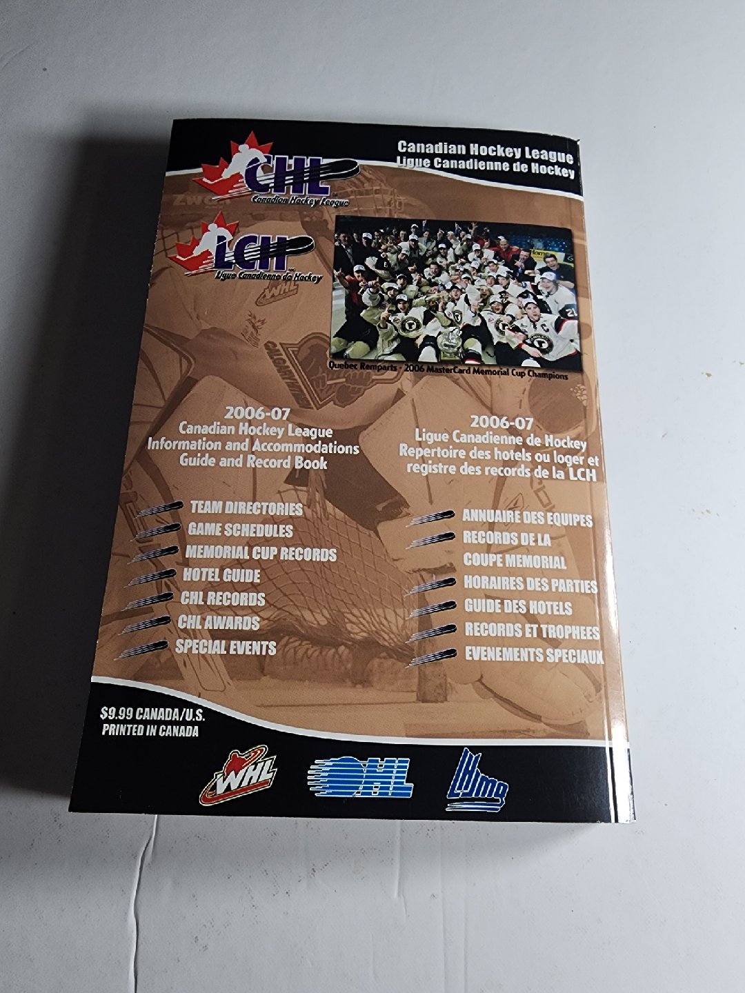 2006-07 CHL Canadian Hockey League Guide Book - photo 3