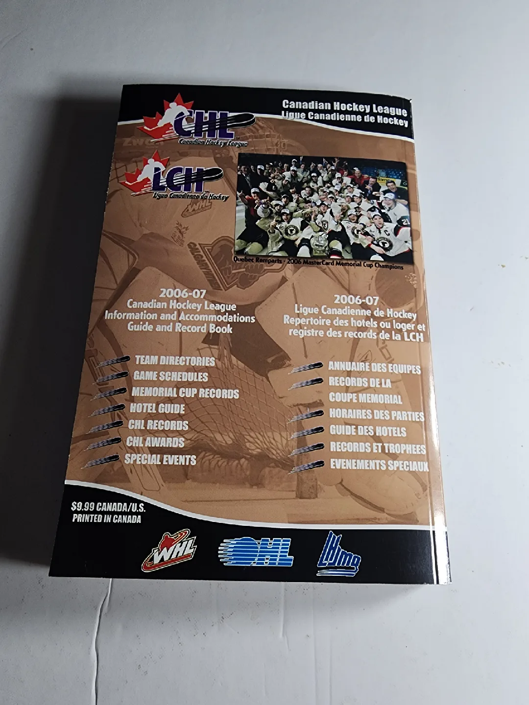 2006-07 CHL Canadian Hockey League Guide Book image indicator(3)