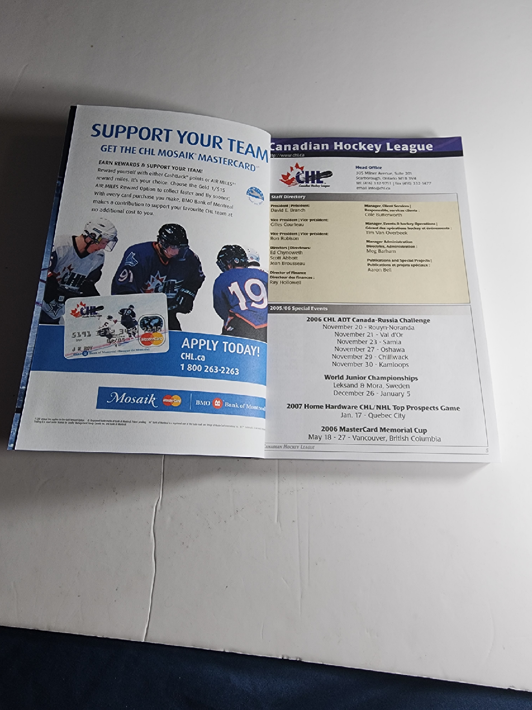 2006-07 CHL Canadian Hockey League Guide Book - photo 4