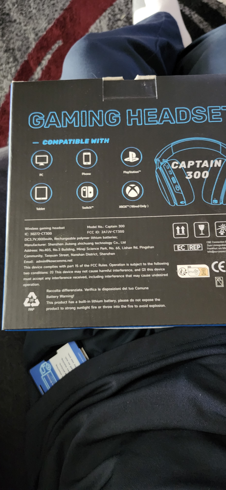 New Captain 300 Gaming Headset - White - photo 2