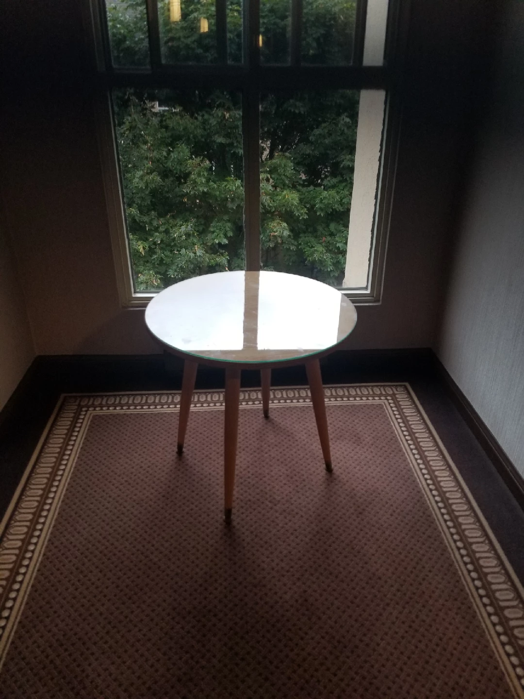 small table wire glass top - photo 3