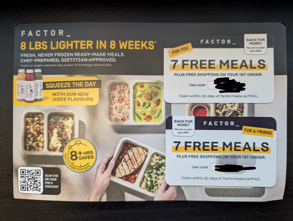 Factor 7 Free Meals Coupon #freecycle thumbnail