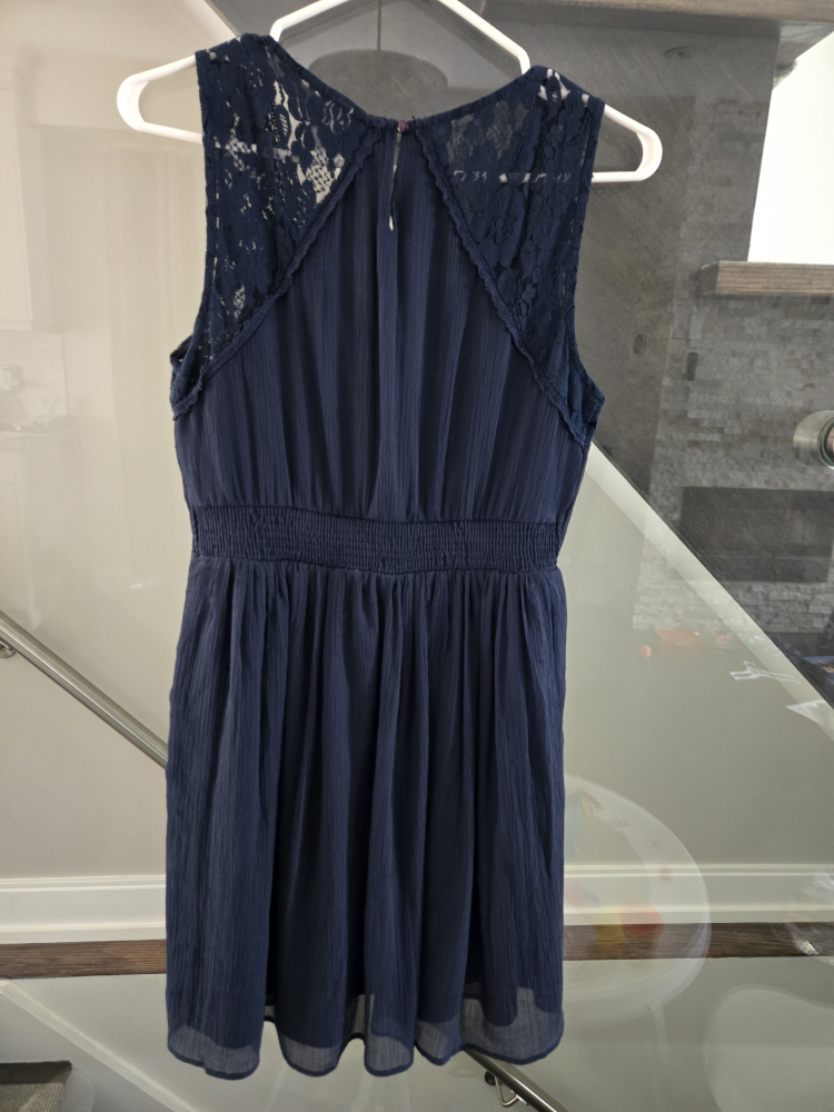 Vero Moda Blue Lace Dress - Size S - photo 2