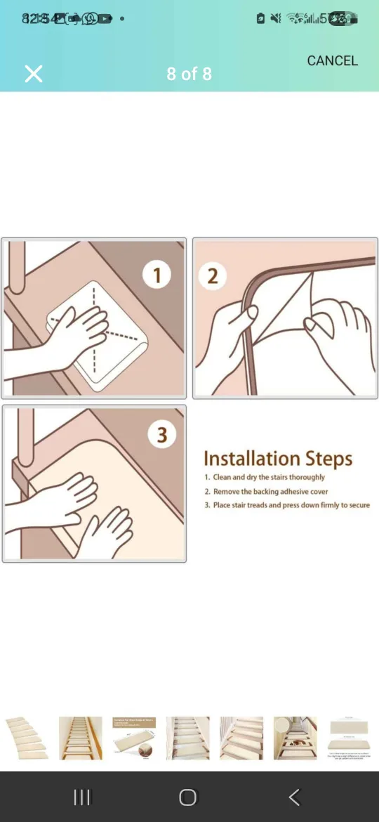 Beige Stair Treads - Set of 14 image indicator(8)