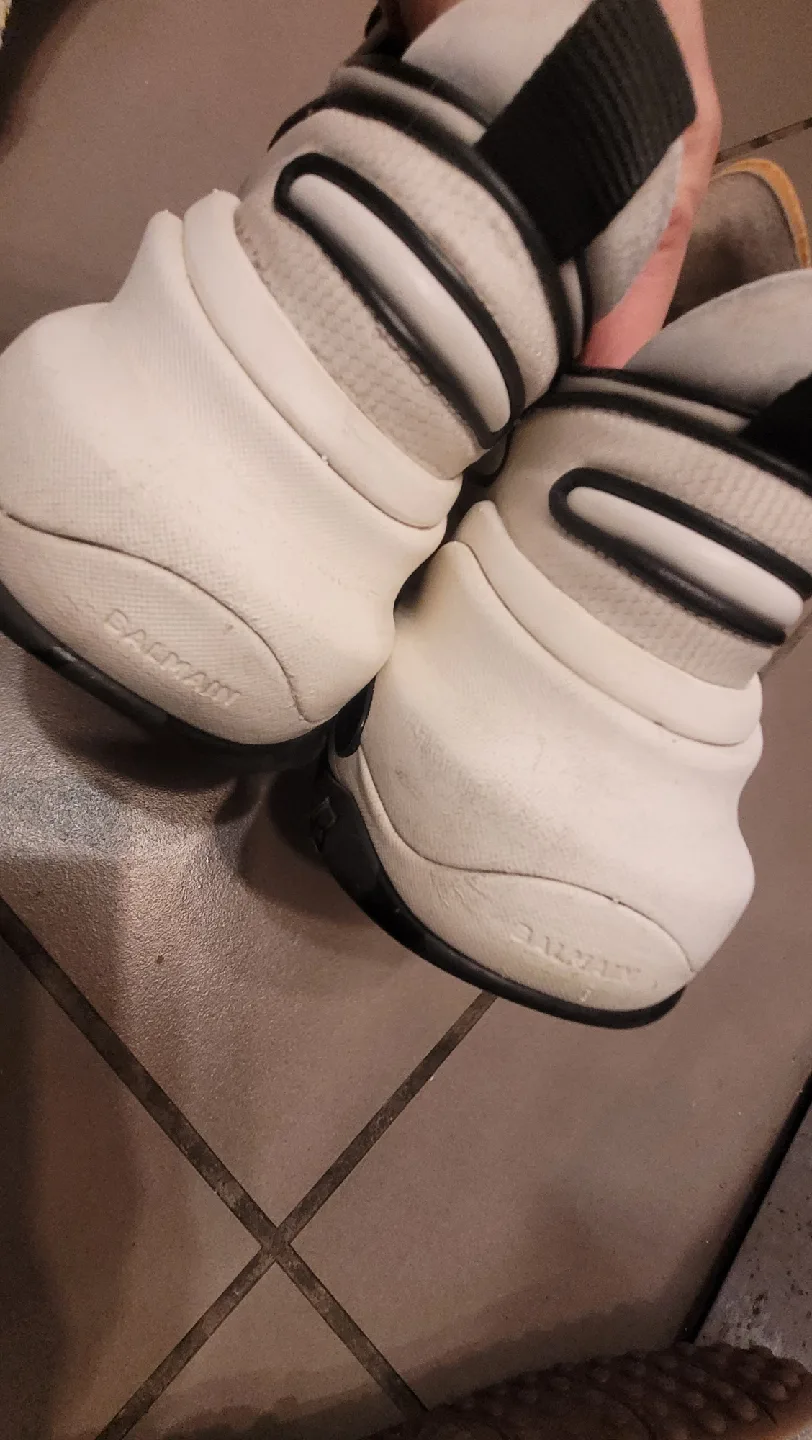 Balmain White & Black Sneakers image indicator(5)