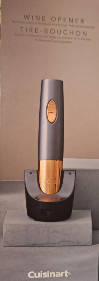 Cuisinart Wine Opener - Rechargeable new
