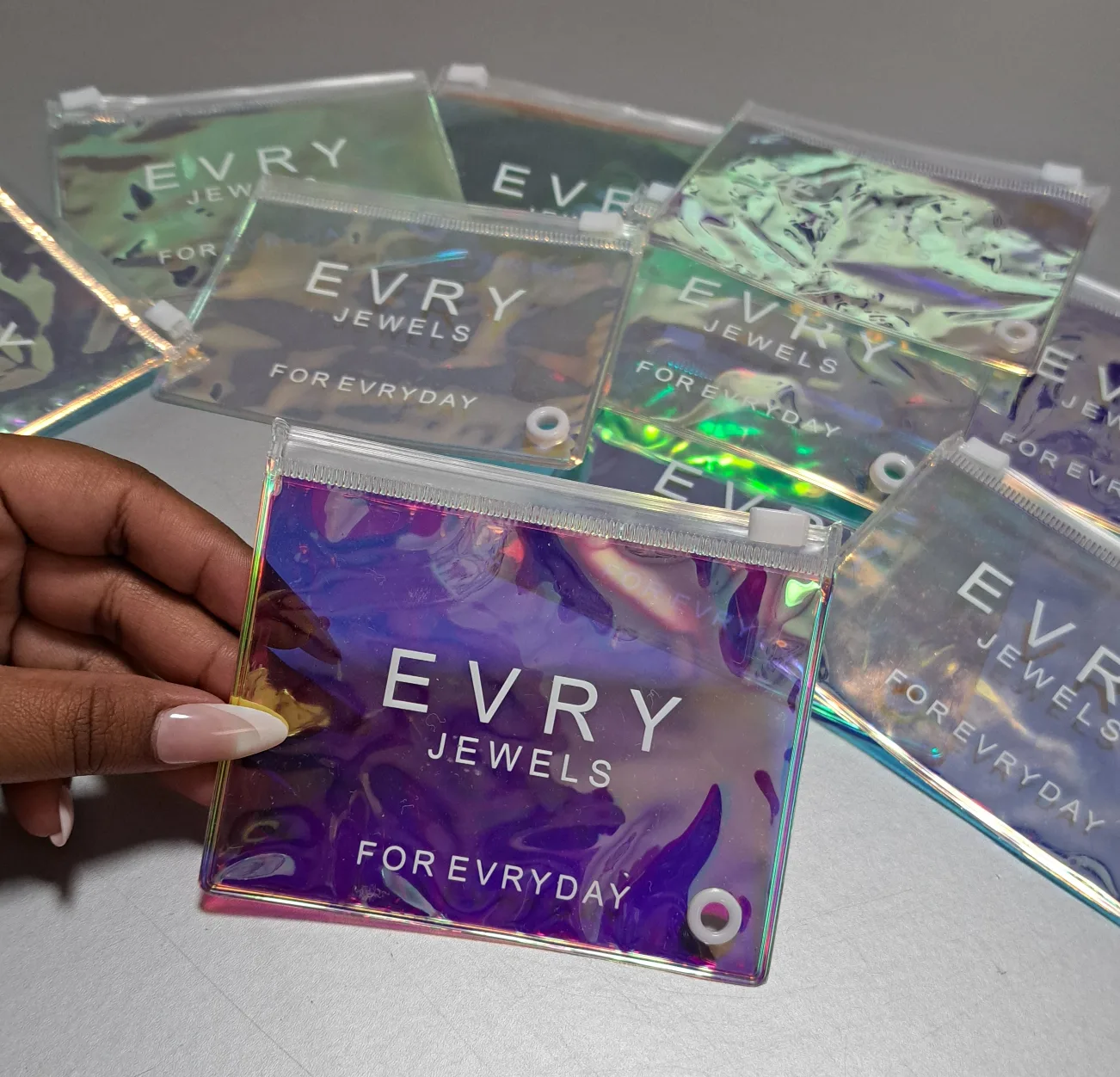 Holographic Pouches with Keychain Holes thumbnail