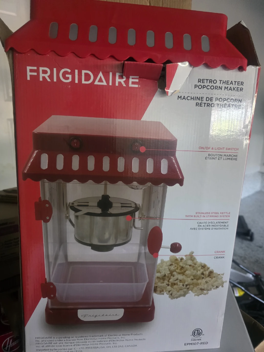 Frigidaire Retro Theater Popcorn Maker - New in Box! - photo 2
