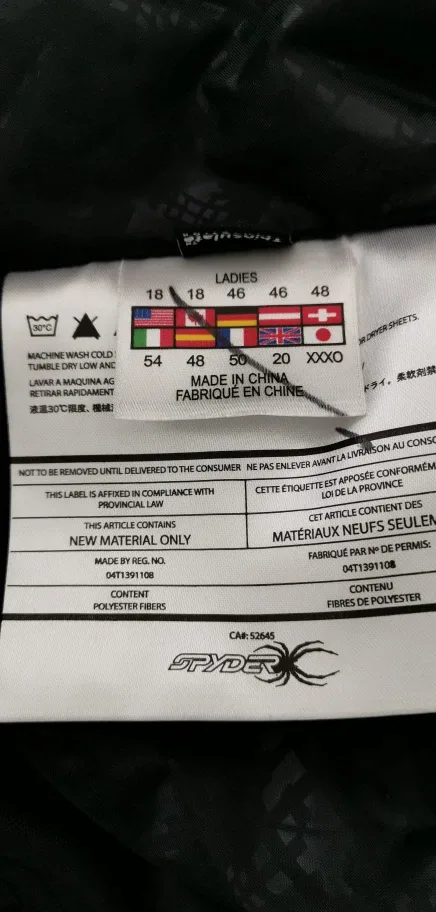 Spyder Xtl 10000 Thinsulate Ladies jacket size 18 XL (brand new) image indicator(9)