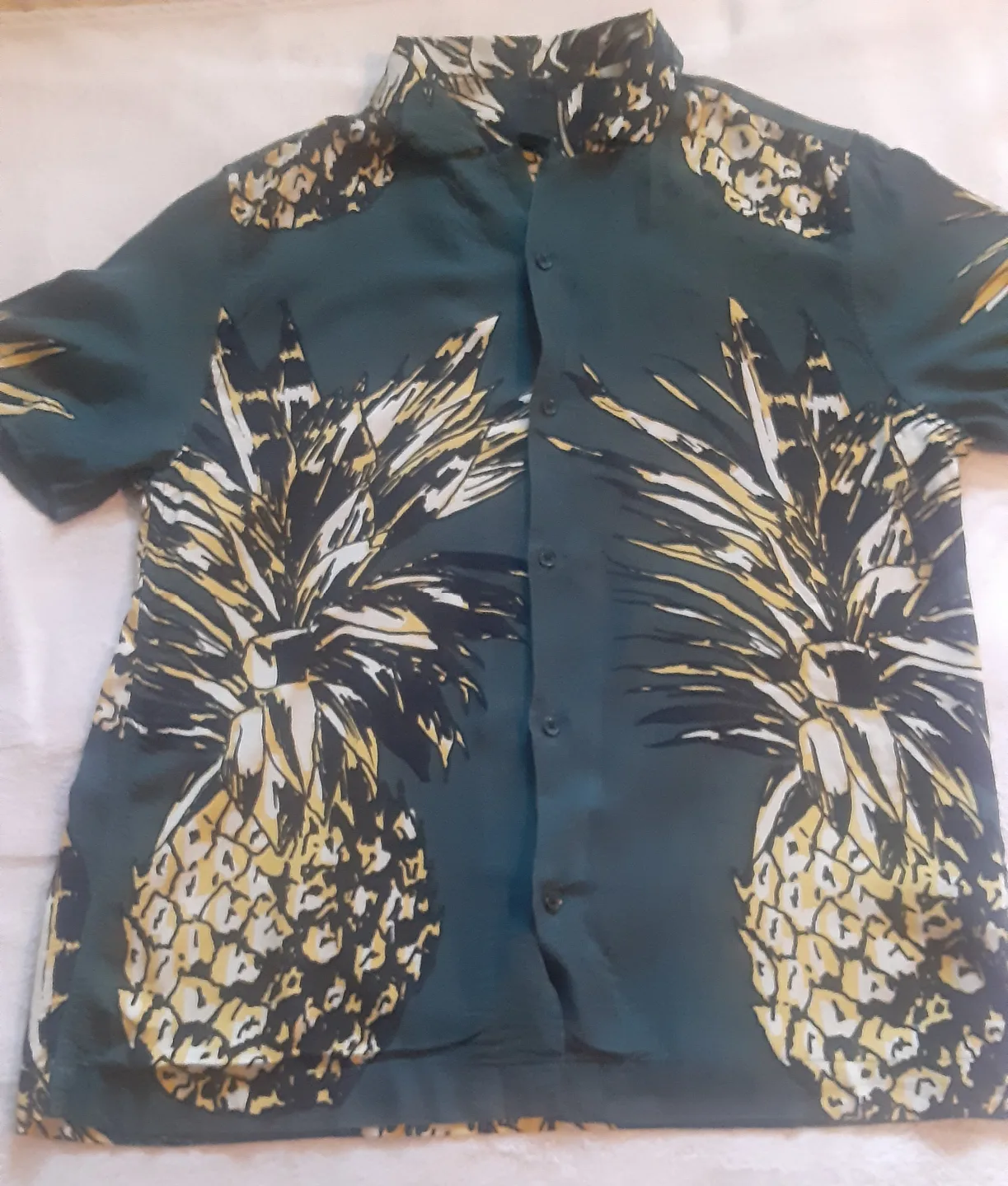 H&M Pineapple Print Shirt - Size M